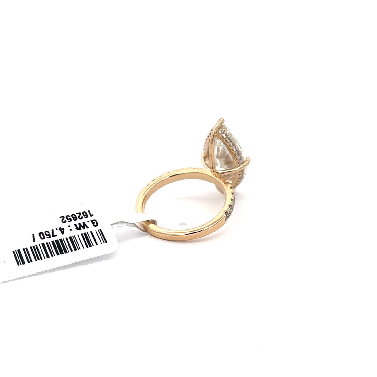 The Sabine Marquise Hidden-Halo Solitaire Ring
