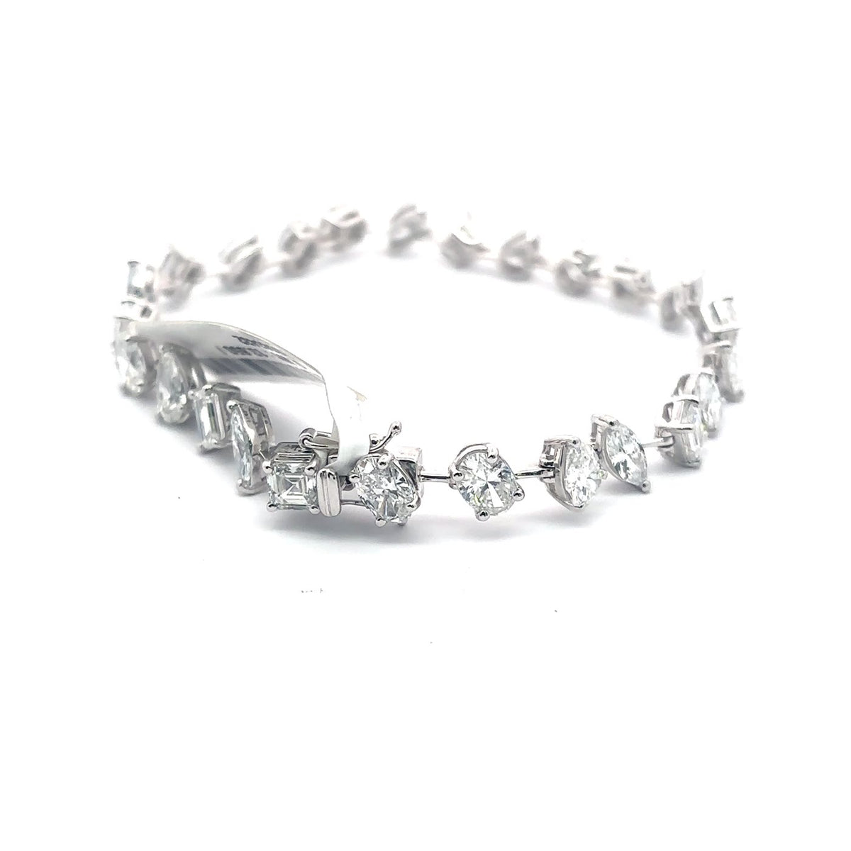 The Mosaïque Multi-Shape Diamond Tennis Bracelet