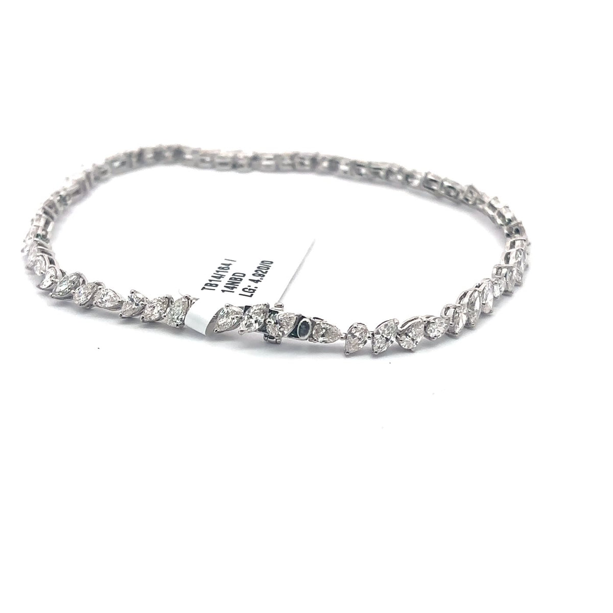 The Laurel Pear & Marquise Diamond Tennis Bracelet