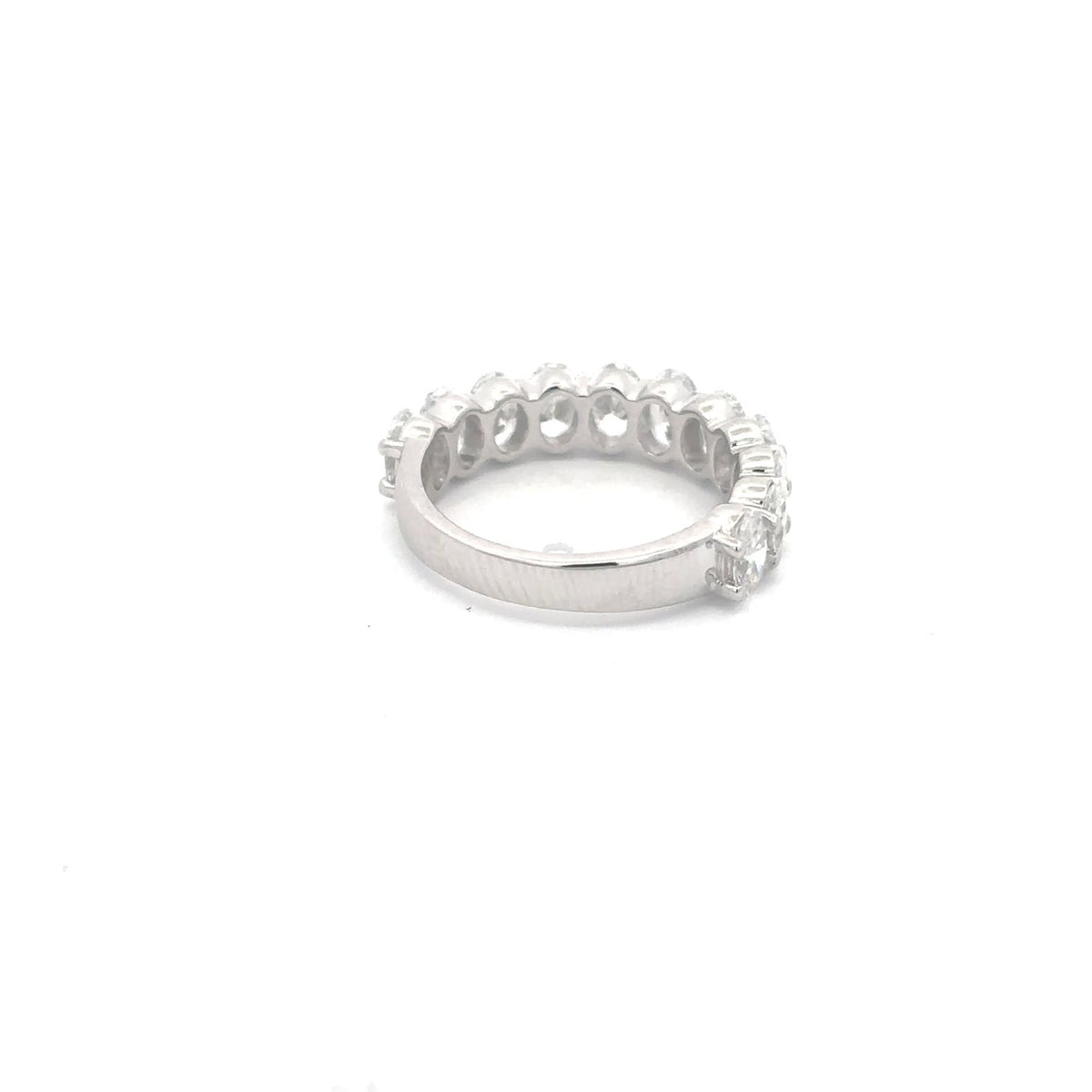 The Rivière Oval Diamond Half-Eternity Band