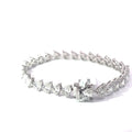 The Plume Pear Diamond Tennis Bracelet
