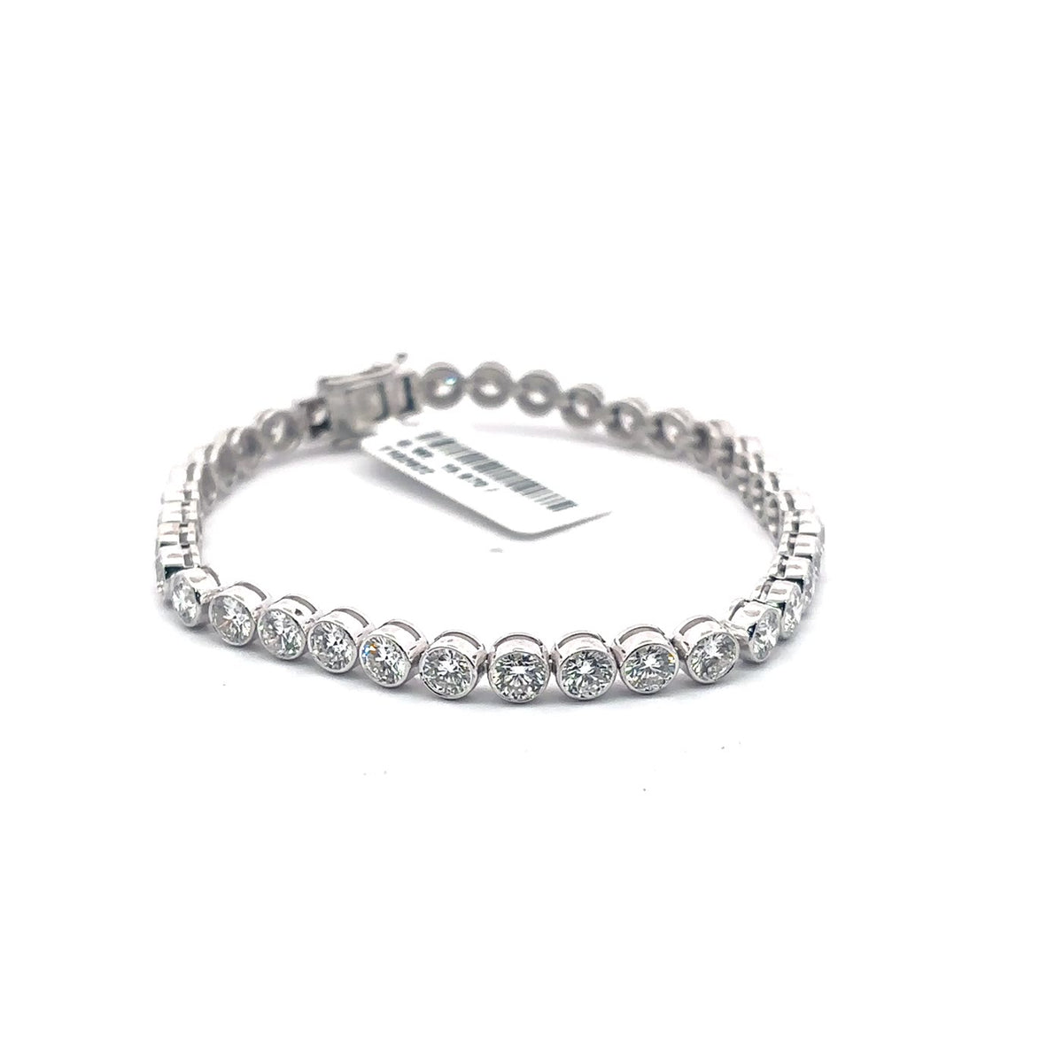 The Juliette Bezel-Set Round Diamond Tennis Bracelet
