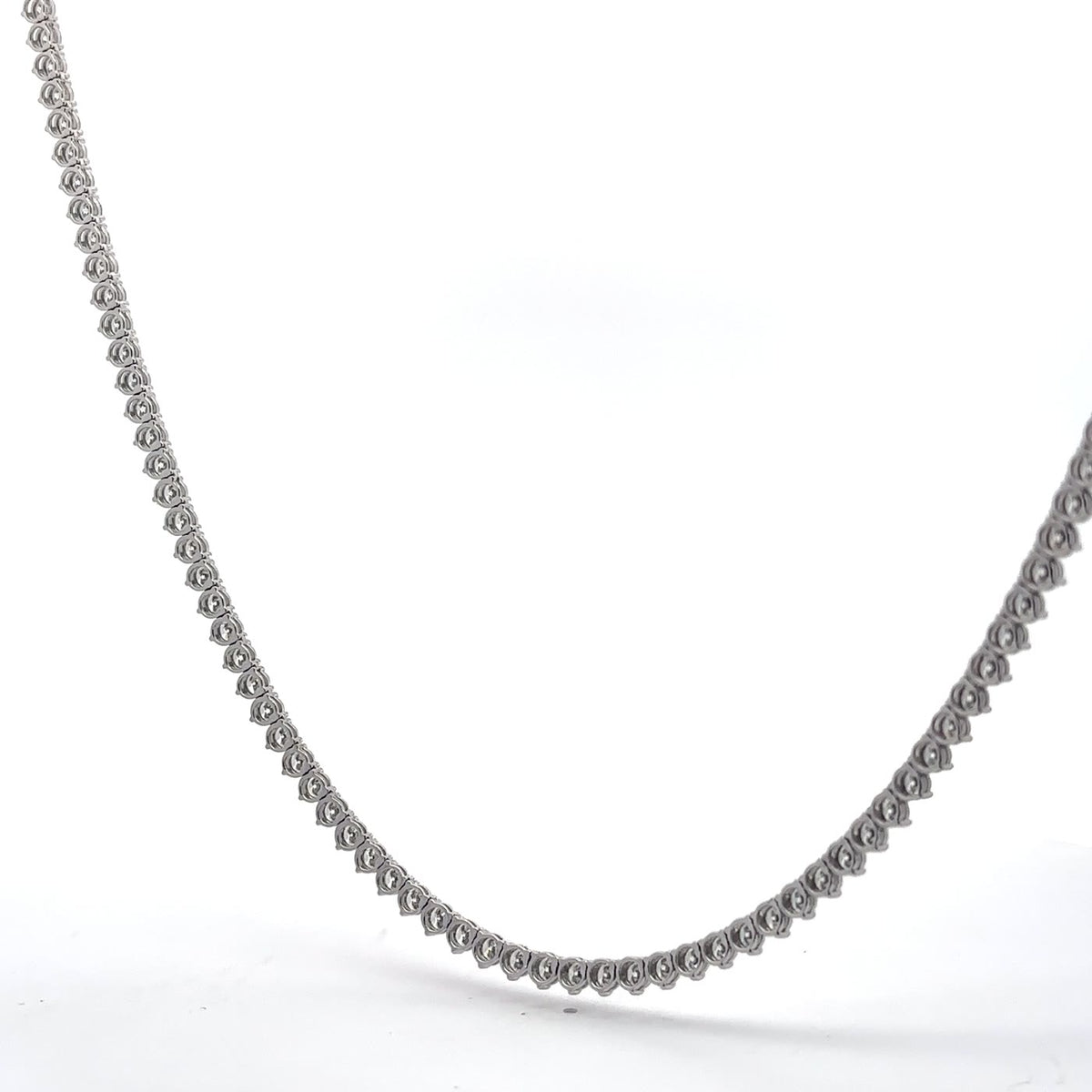 The Geneviève Round Diamond Tennis Necklace