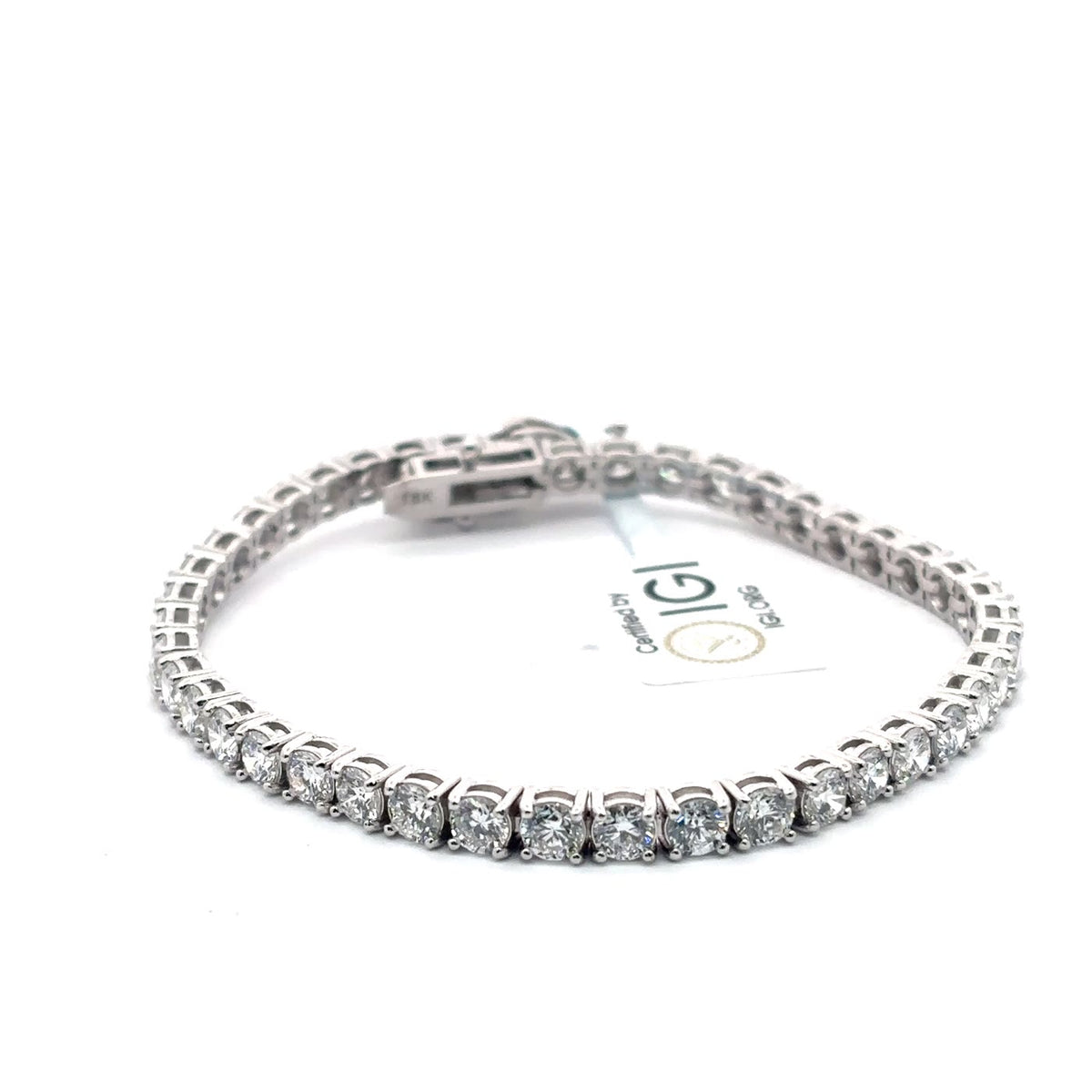 The Geneviève Round Diamond Tennis Bracelet