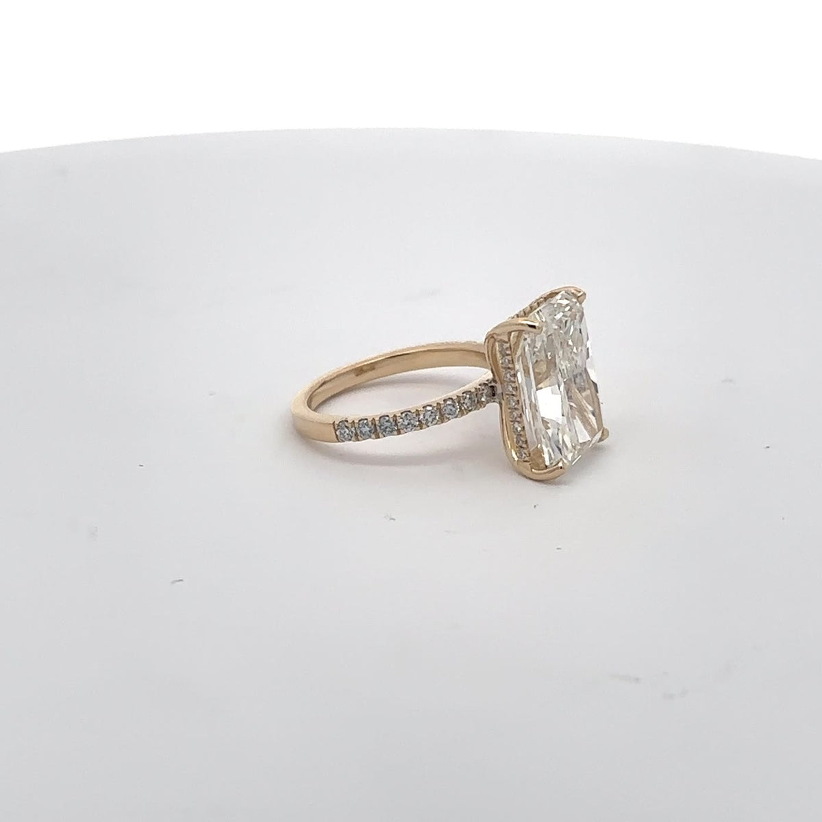 The Florence Radiant Hidden-Halo Ring
