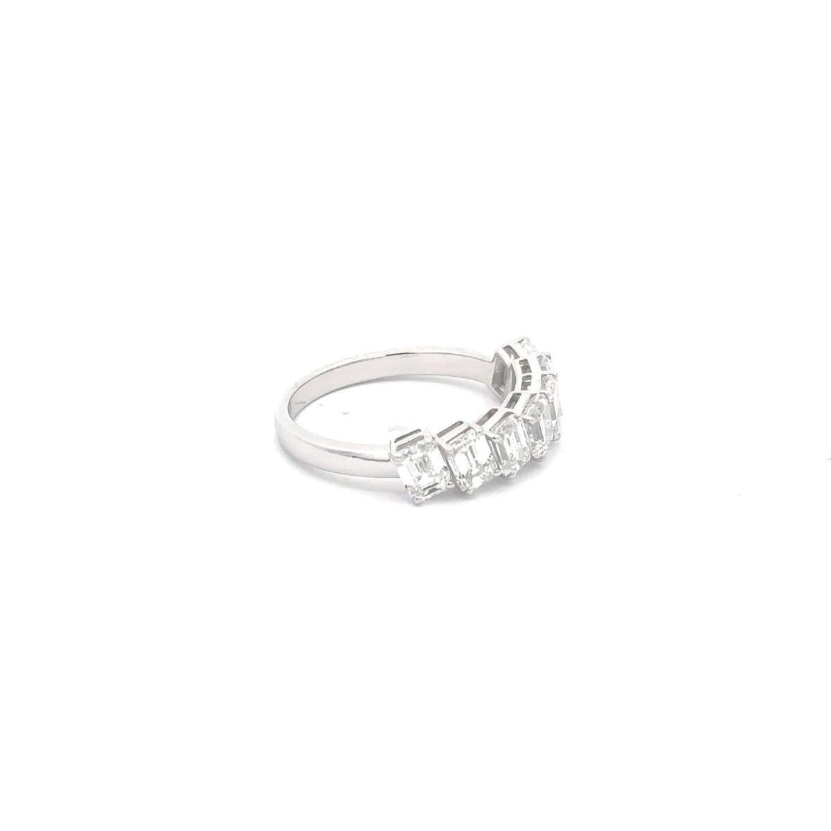 The Park Avenue Emerald-Cut Diamond Band