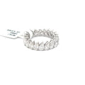 The Cascade Pear Diamond Eternity Band