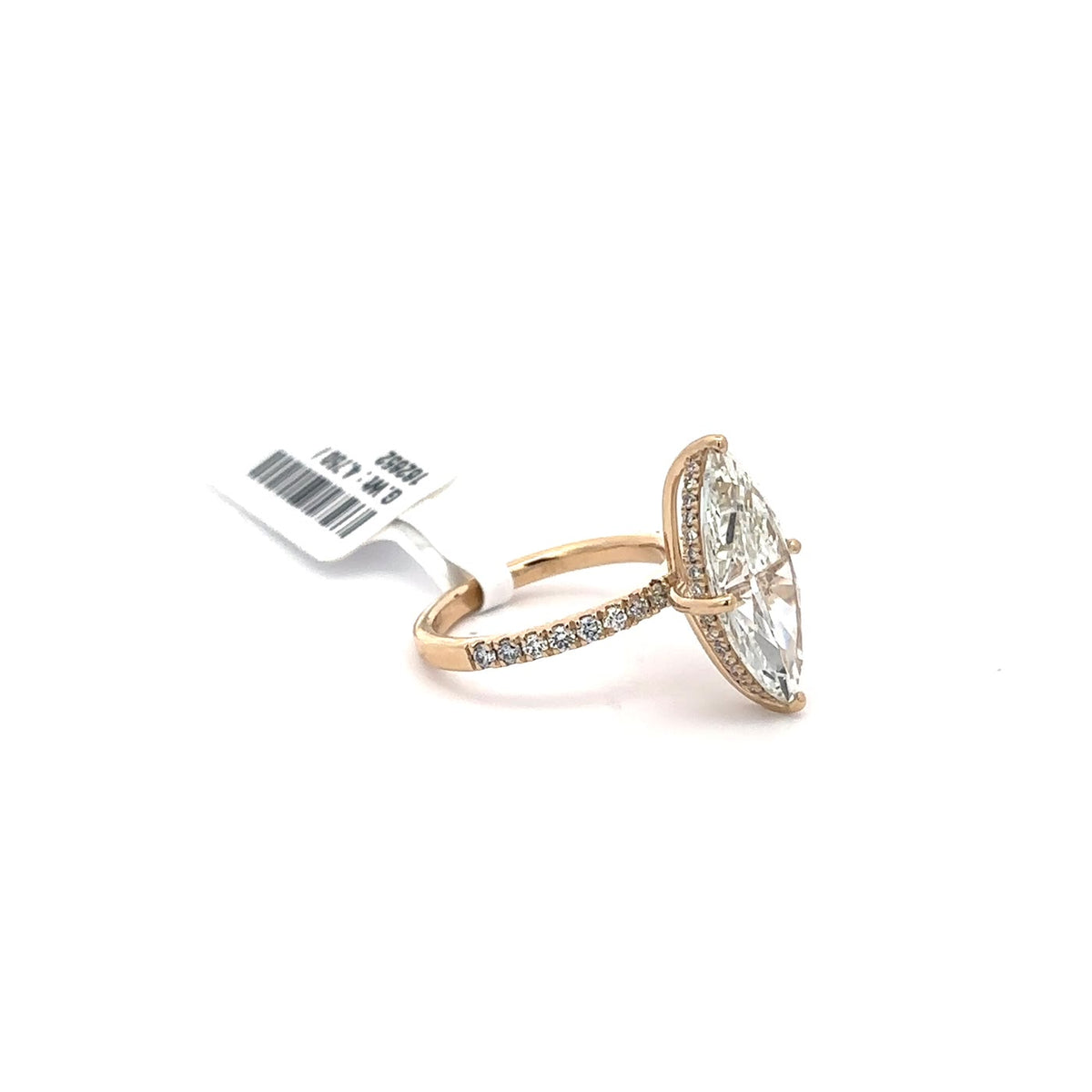 The Sabine Marquise Hidden-Halo Solitaire Ring