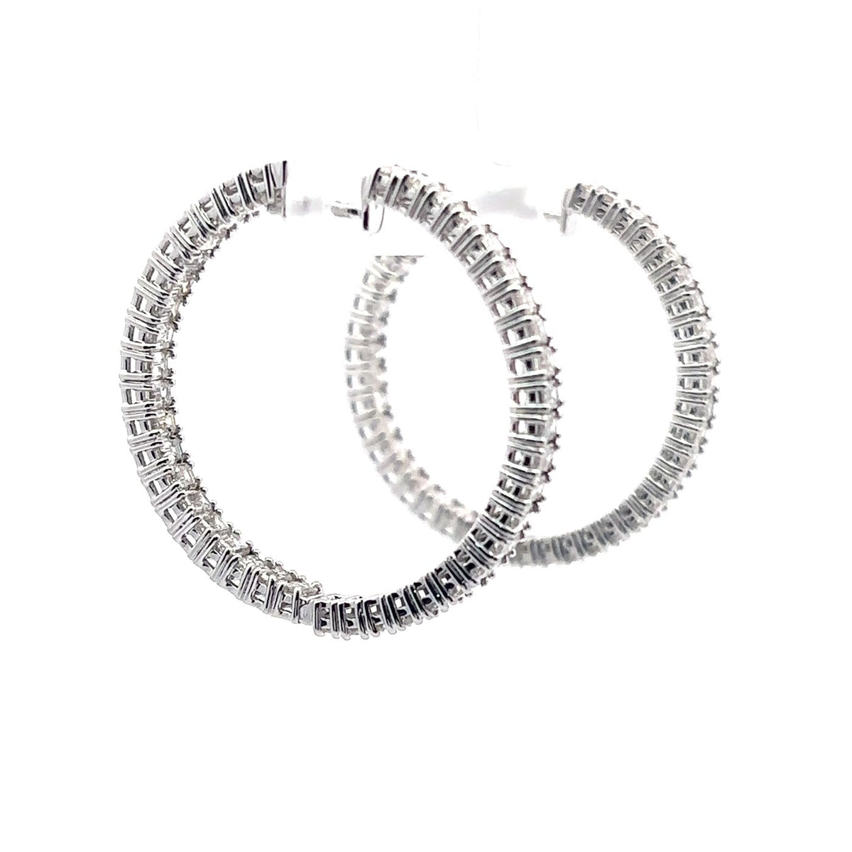 The Solène Emerald-Cut Diamond Hoops