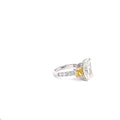 The Ophélie Radiant Ring with Fancy Yellow Sides