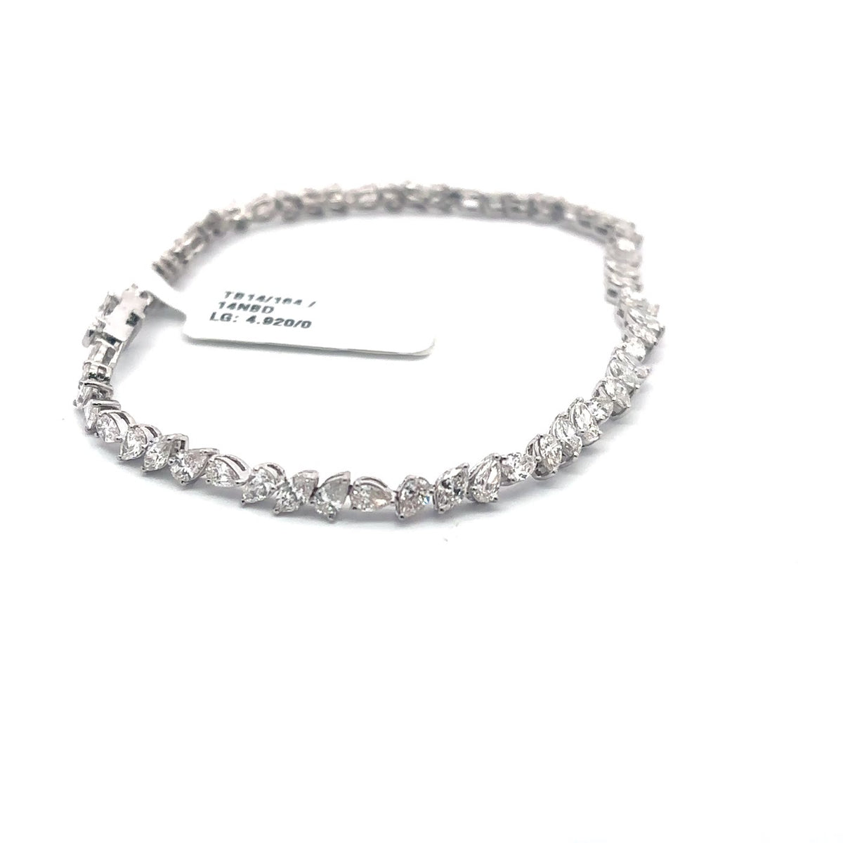 The Laurel Pear & Marquise Diamond Tennis Bracelet