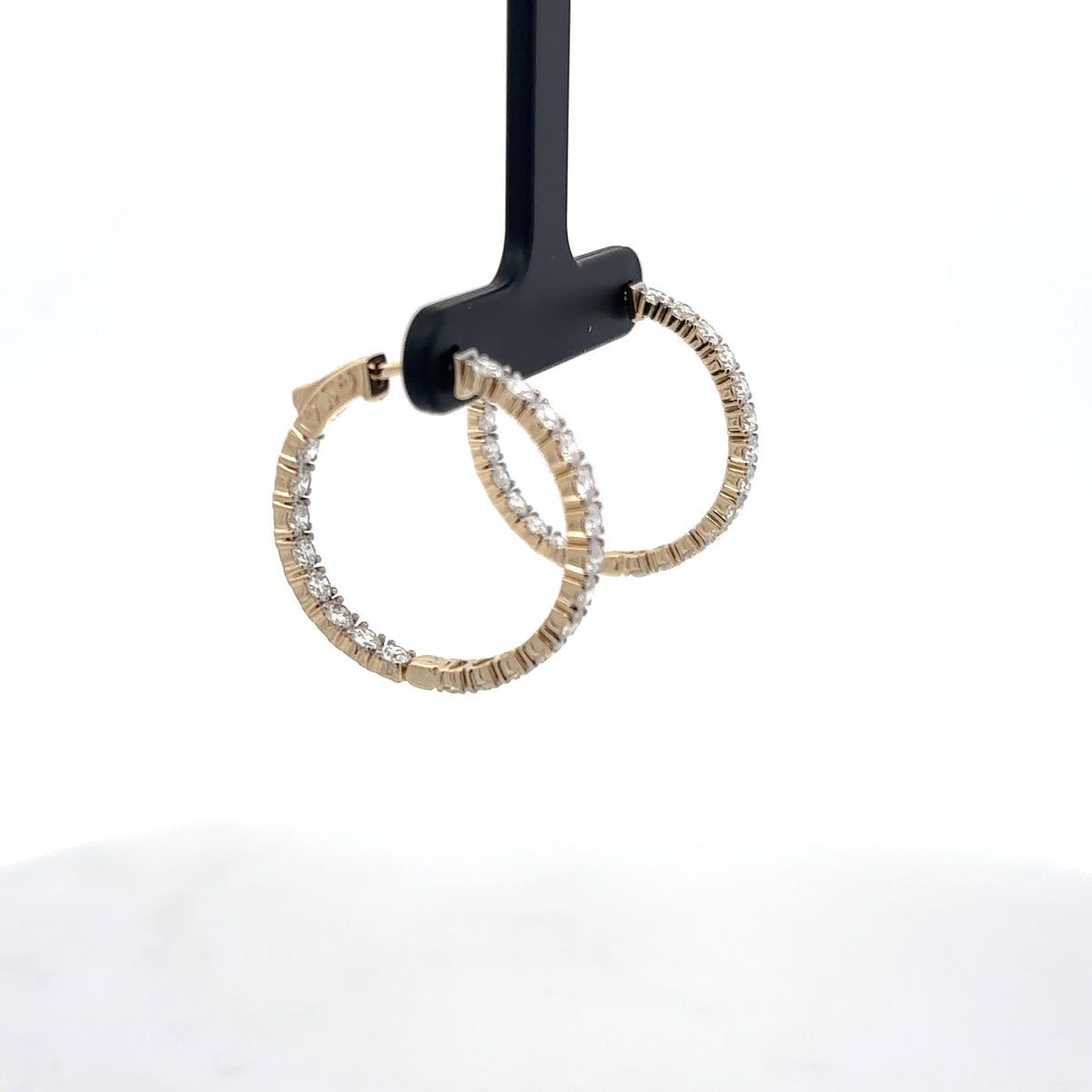 The Brigitte Inside-Out Diamond Hoops