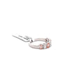 The Rosalie Pink & White Emerald Half-Eternity Band