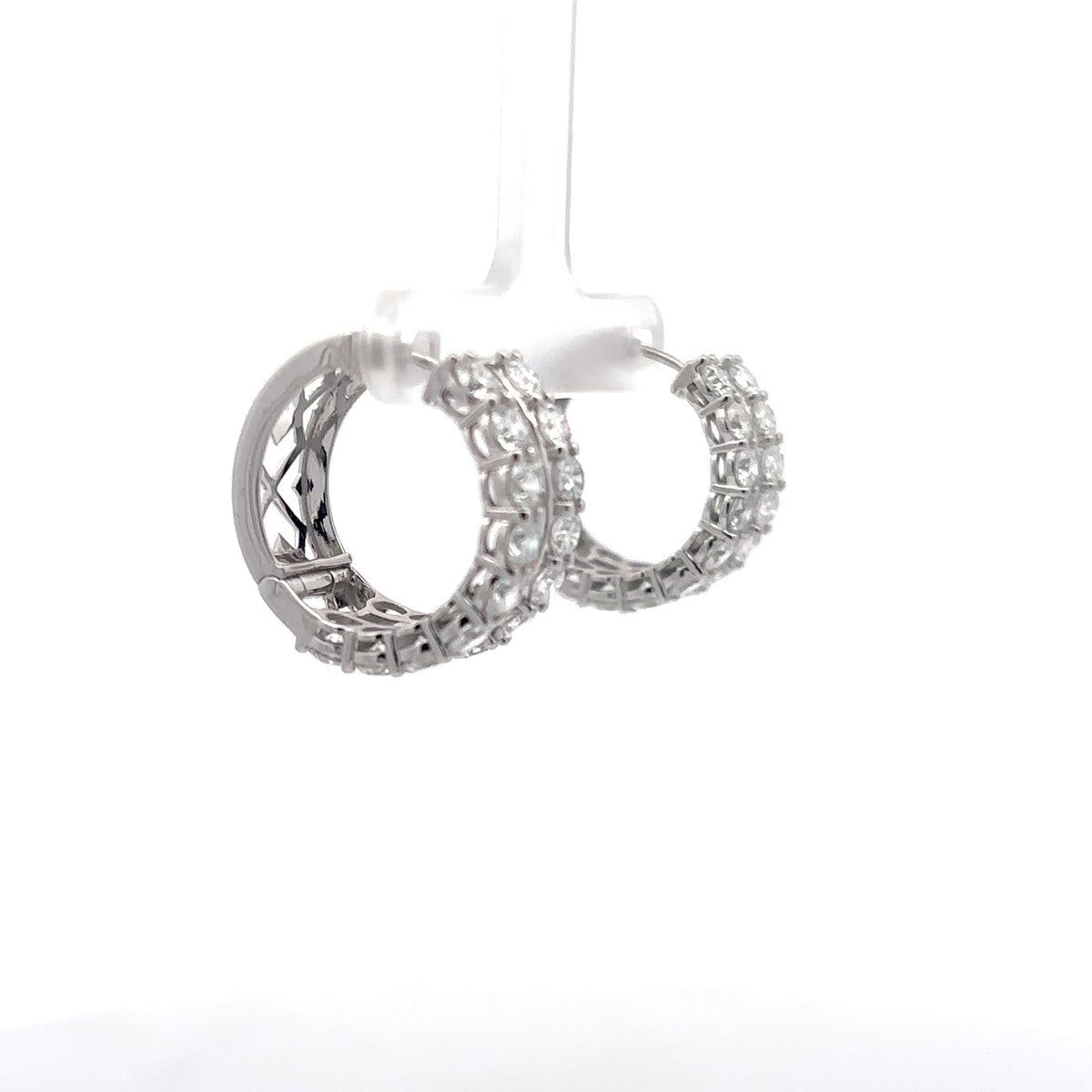 The Gabrielle Round & Baguette Hoops