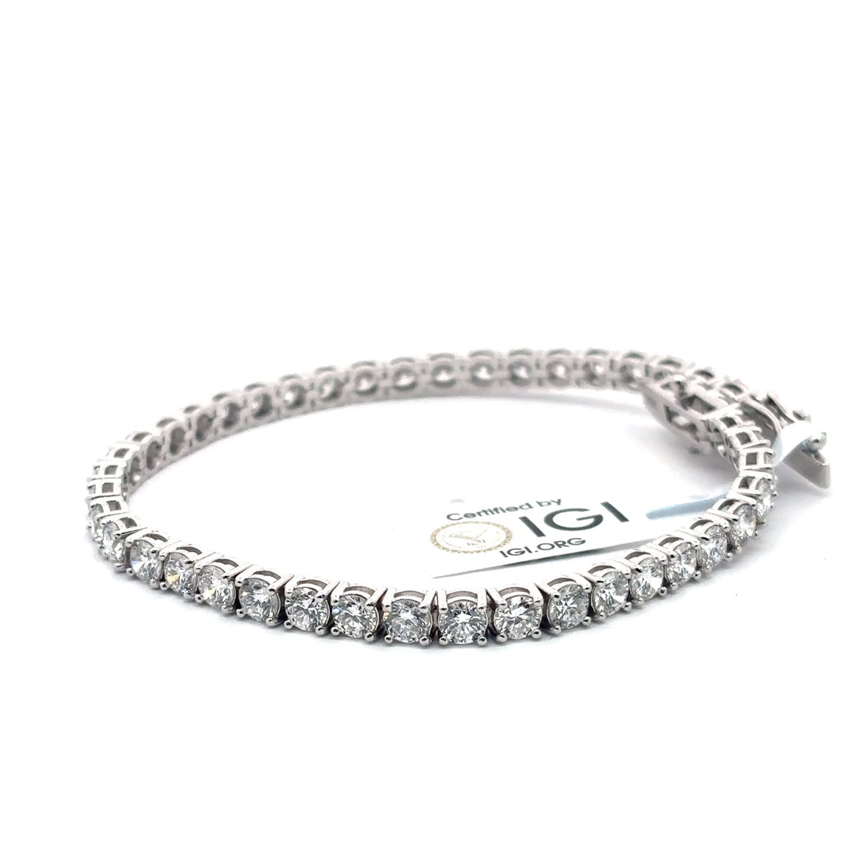 The Geneviève Round Diamond Tennis Bracelet