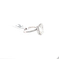 The Honorine Emerald-Cut Hidden-Halo Solitaire Ring