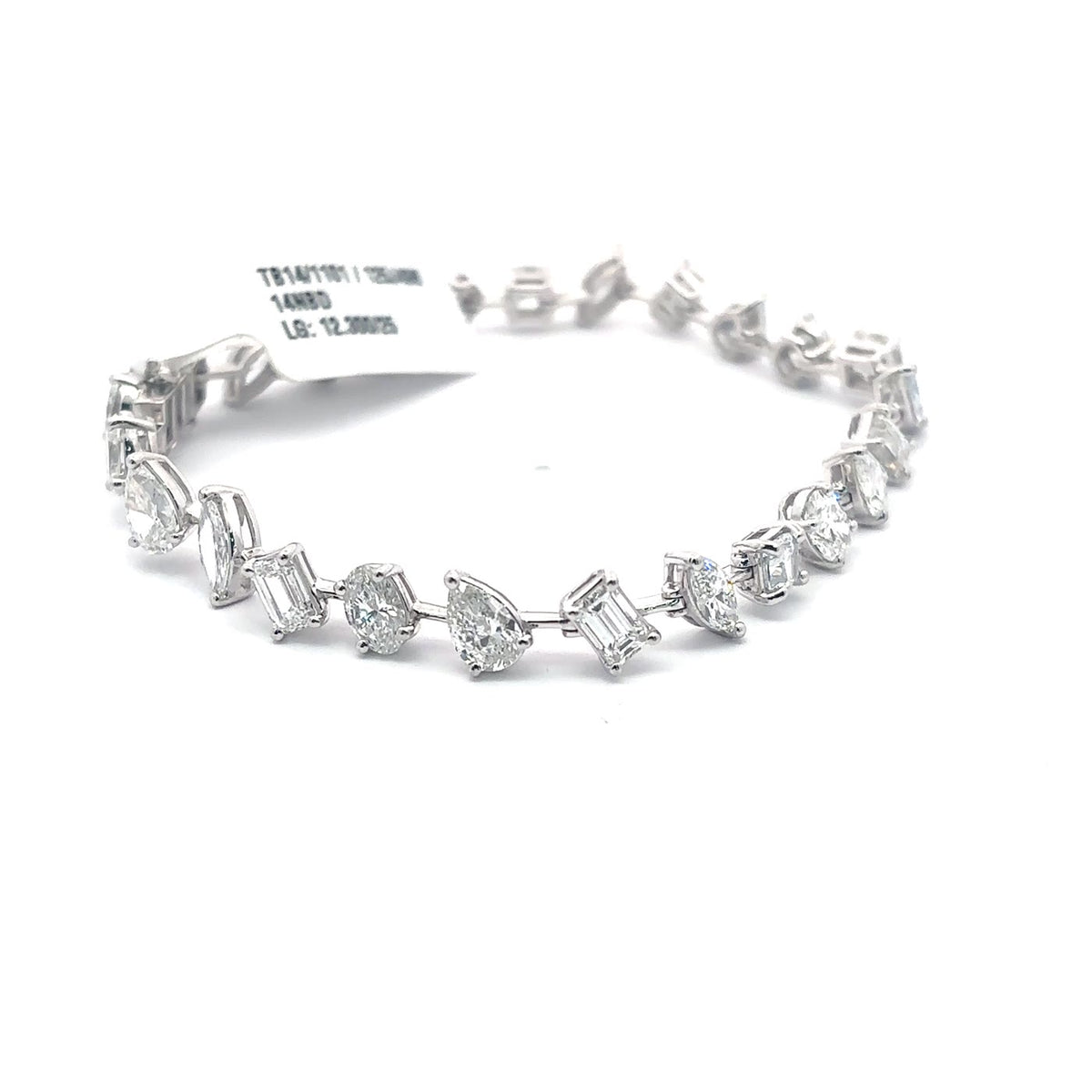 The Mosaïque Multi-Shape Diamond Tennis Bracelet