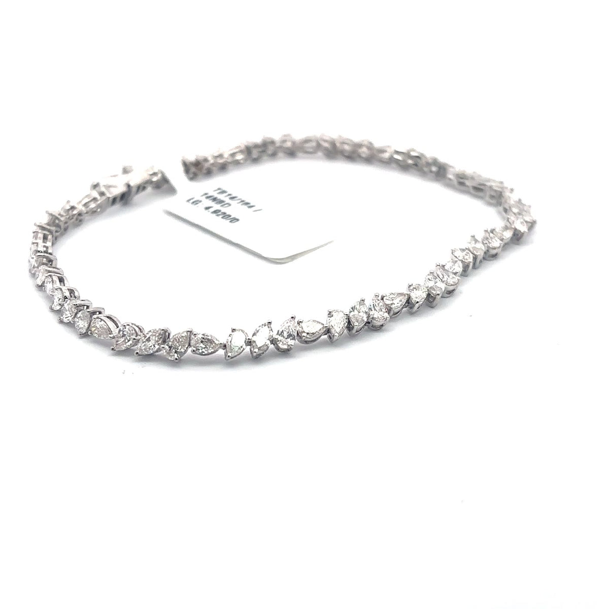 The Laurel Pear & Marquise Diamond Tennis Bracelet