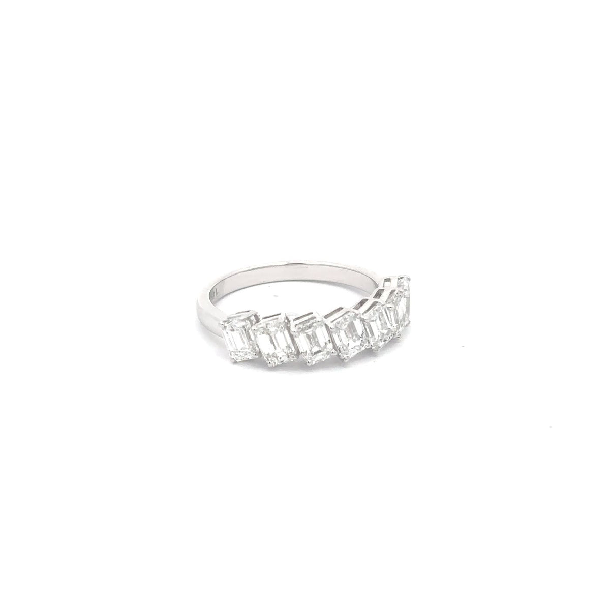 The Park Avenue Emerald-Cut Diamond Band