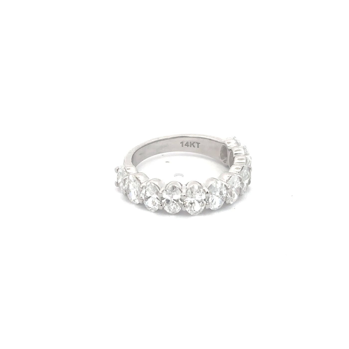 The Rivière Oval Diamond Half-Eternity Band