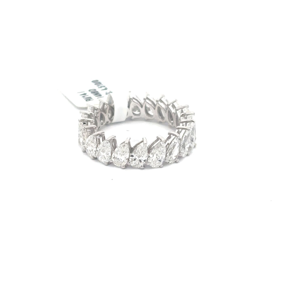 The Cascade Pear Diamond Eternity Band