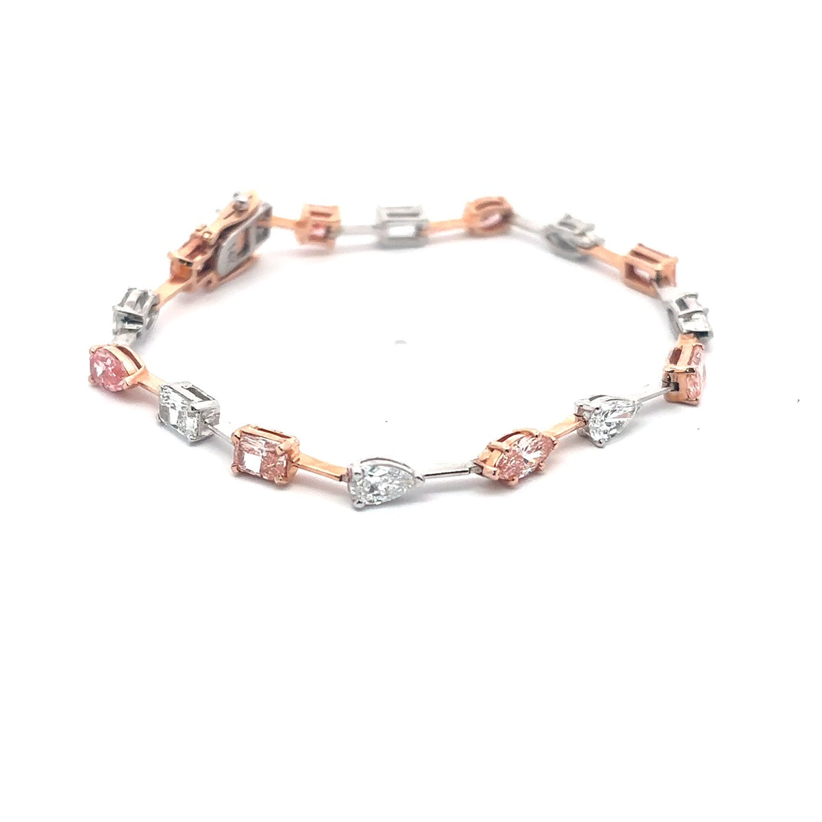 The Blush Fancy Pink & White Diamond Bracelet