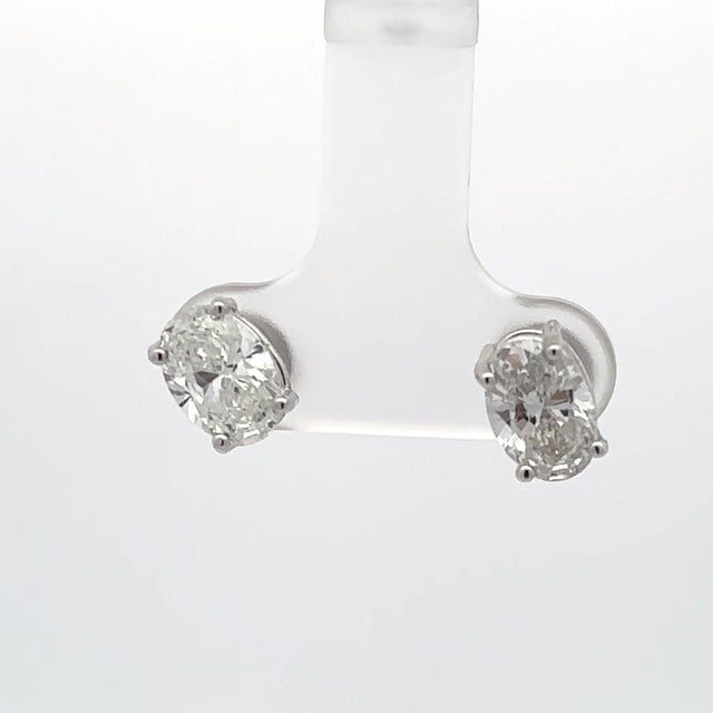 The Camille Oval Diamond Studs