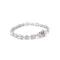 Colette oval and radiant diamond tennis bracelet