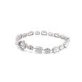 Colette oval and radiant diamond tennis bracelet