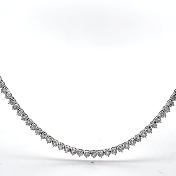 The Geneviève Round Diamond Tennis Necklace