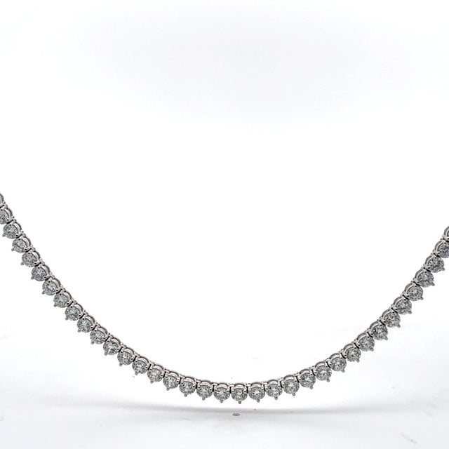 The Geneviève Round Diamond Tennis Necklace