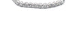 The Juliette bezel-set round diamond tennis bracelet in 14K white gold