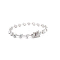 Margaux oval and pear diamond tennis bracelet