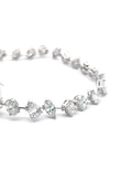Mosaique multi-shape diamond tennis bracelet
