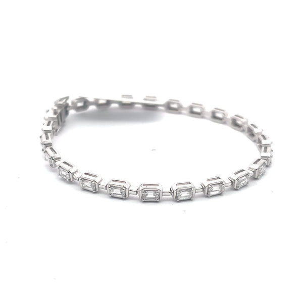 The Vivienne East-West Emerald-Cut Diamond Tennis Bracelet