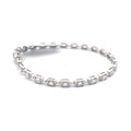 The Vivienne east-west emerald-cut diamond tennis bracelet in 14K white gold