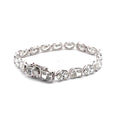 Vendome bezel oval and radiant diamond tennis bracelet