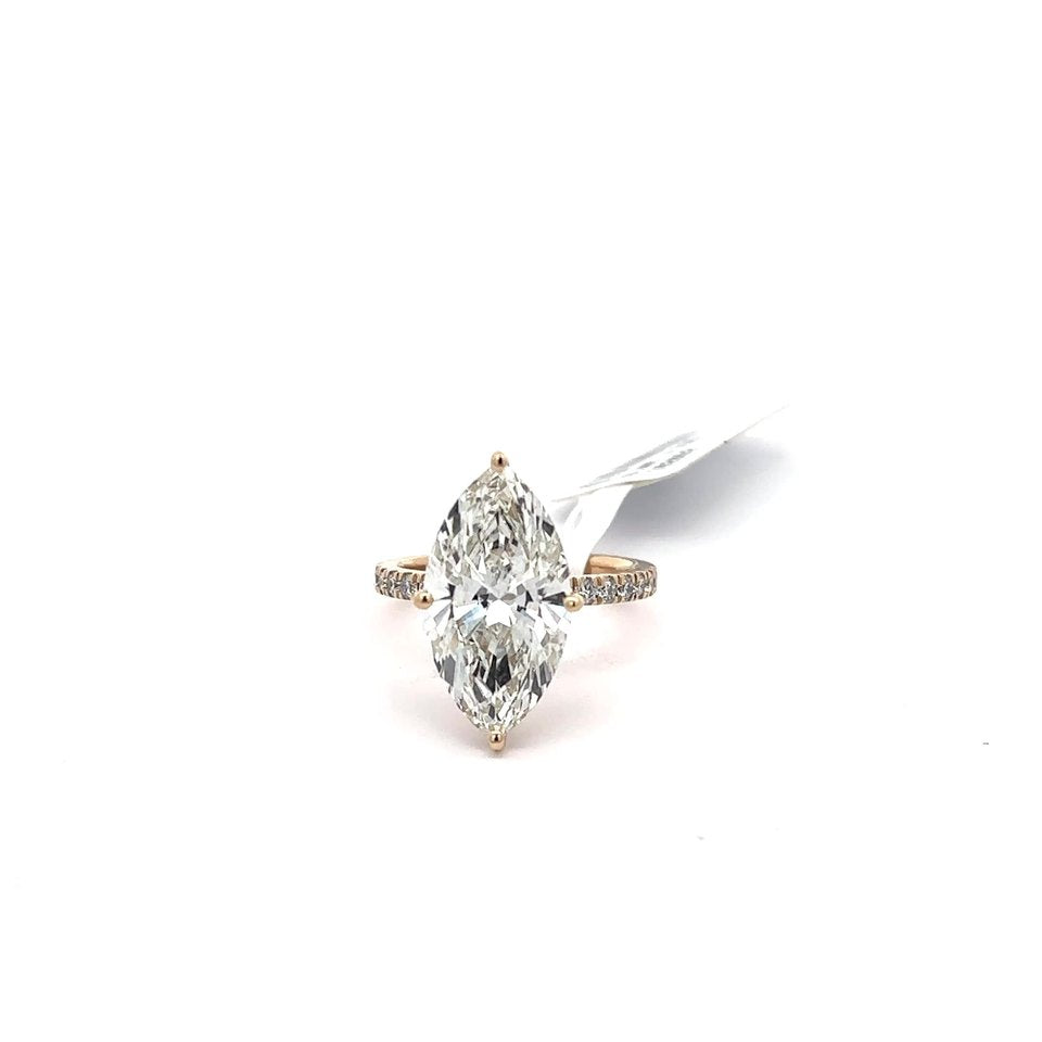 Marquise solitaire engagement ring