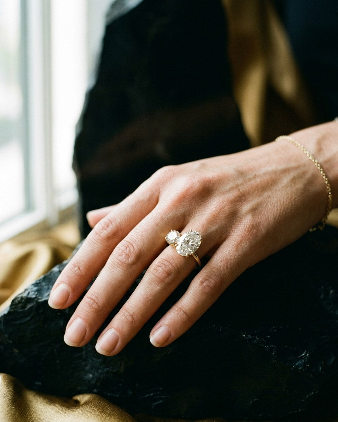 The Romy Emerald Bezel Solitaire
